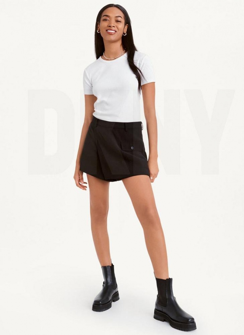 DKNY Skort Röcke Damen Schwarz | Austria_D0983