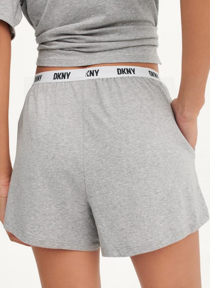 DKNY Sleep Boxer Pyjama Damen Grau | Austria_D1475