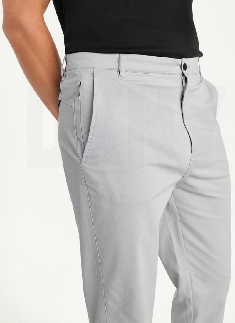 DKNY Slim Chino Hose Herren Grau | Austria_D1483