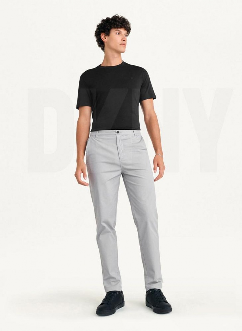 DKNY Slim Chino Hose Herren Grau | Austria_D1483