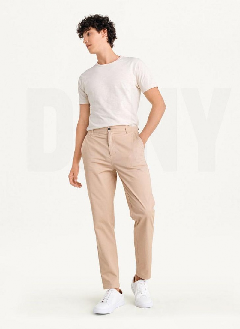 DKNY Slim Chino Hose Herren Khaki | Austria_D1375