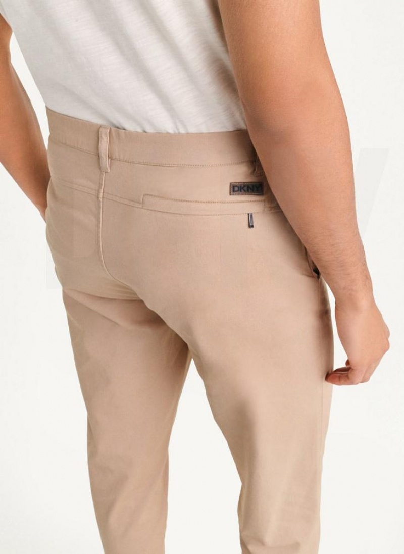 DKNY Slim Chino Hose Herren Khaki | Austria_D1375