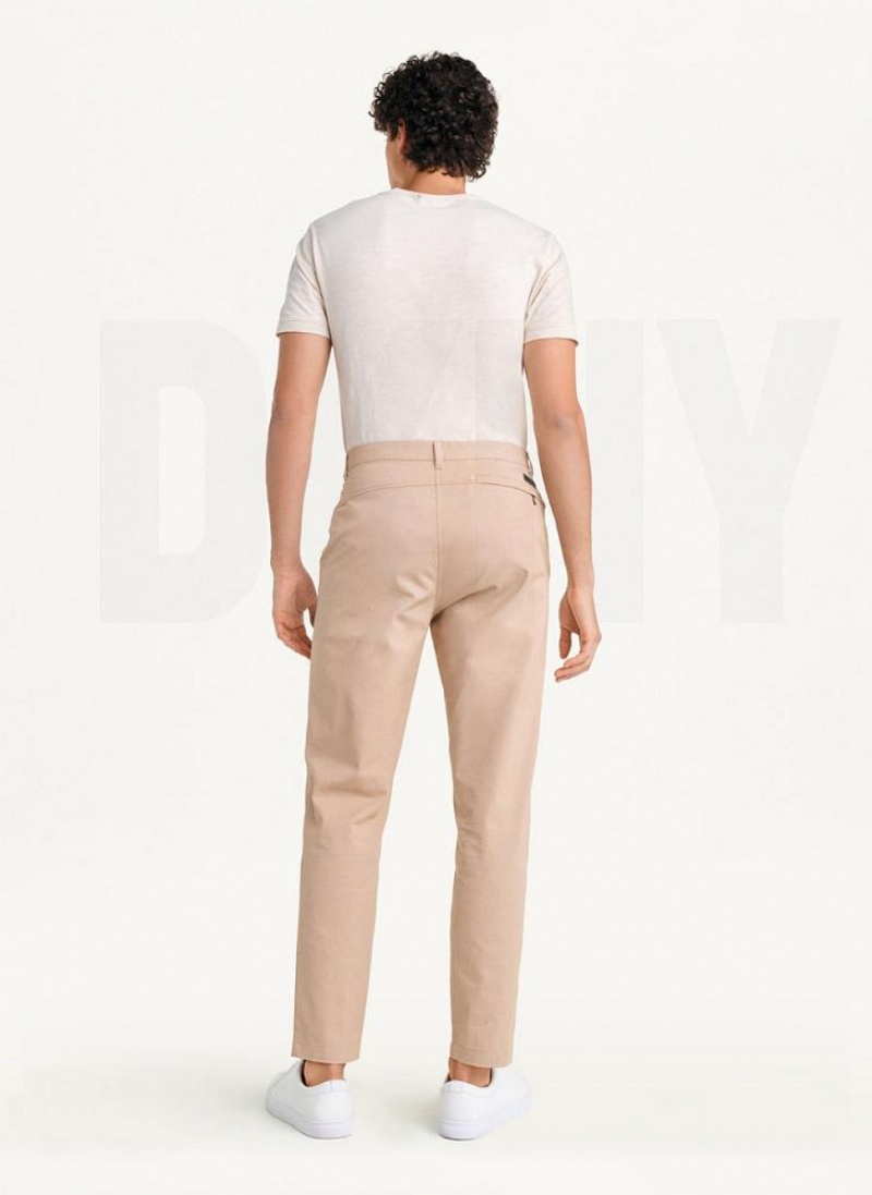 DKNY Slim Chino Hose Herren Khaki | Austria_D1375