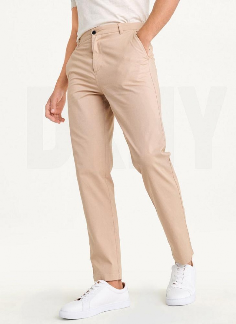 DKNY Slim Chino Hose Herren Khaki | Austria_D1375