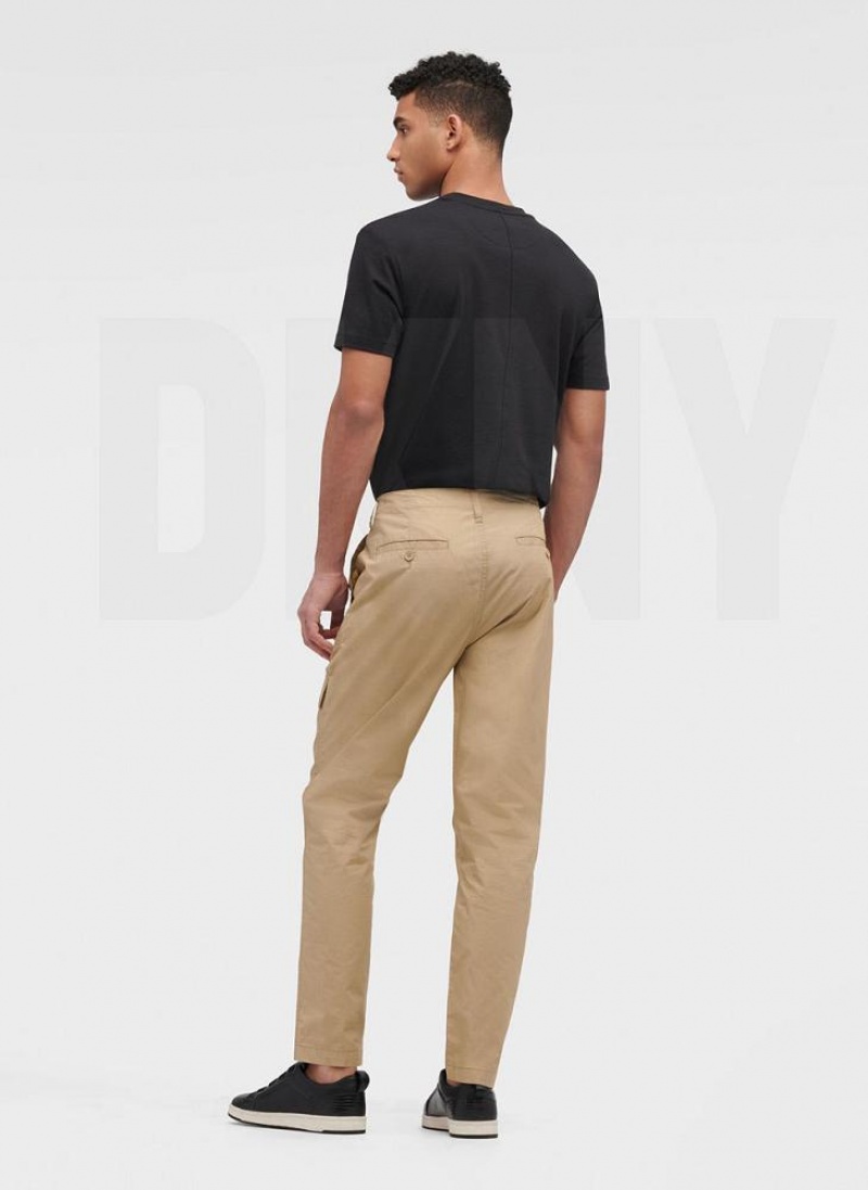 DKNY Slim Fit Cargo Hose Herren Khaki | Austria_D1715