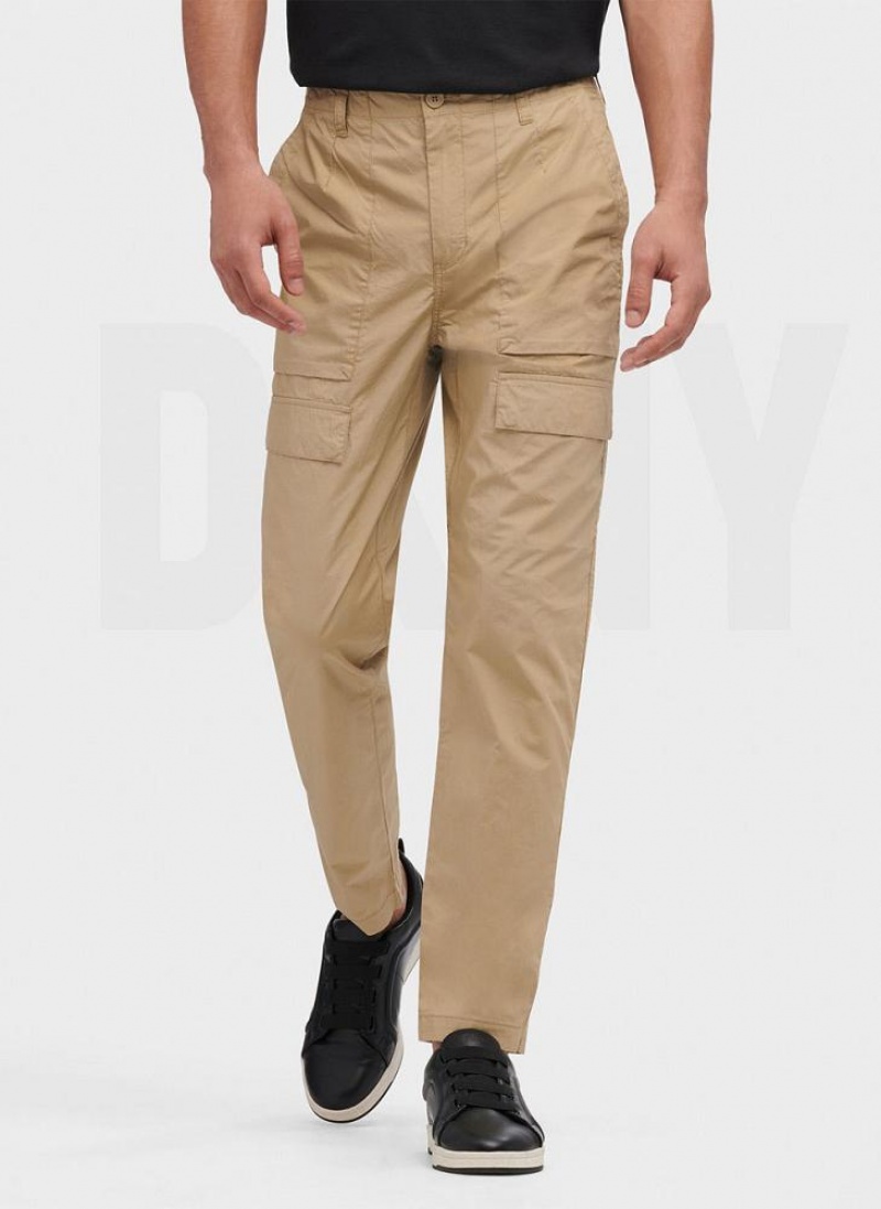 DKNY Slim Fit Cargo Hose Herren Khaki | Austria_D1715