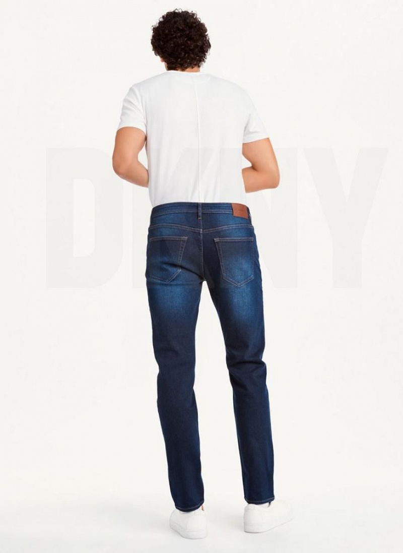 DKNY Slim Gerade Dark Wash Denim Jeans Herren Dunkelwaschen | Austria_D0812