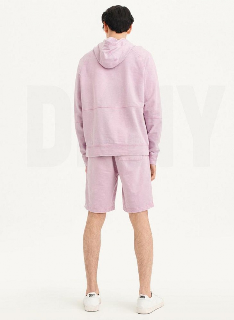 DKNY Slub Beach French Terry Hoodies Herren Lila | Austria_D1904