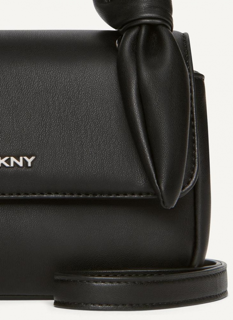 DKNY Sophie Umhängetasche Damen Schwarz Silber | Austria_D1844