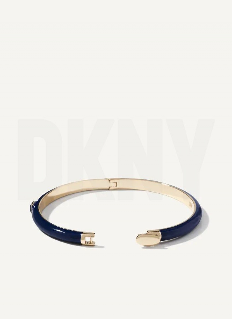 DKNY Square Stone Armreif Damen Blau | Austria_D0426