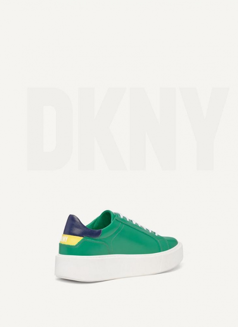 DKNY Stacked Court Sneakers Herren Grün | Austria_D1190