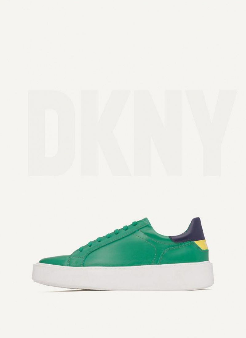 DKNY Stacked Court Sneakers Herren Grün | Austria_D1190