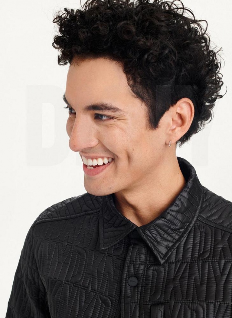 DKNY Stitch Shirt Jacken Herren Schwarz | Austria_D0638