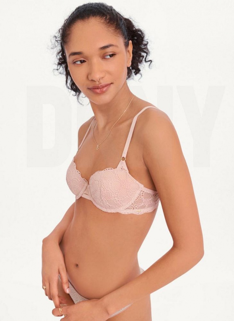 DKNY Superior Spitze Balconette BHs Damen Rosa | Austria_D1210