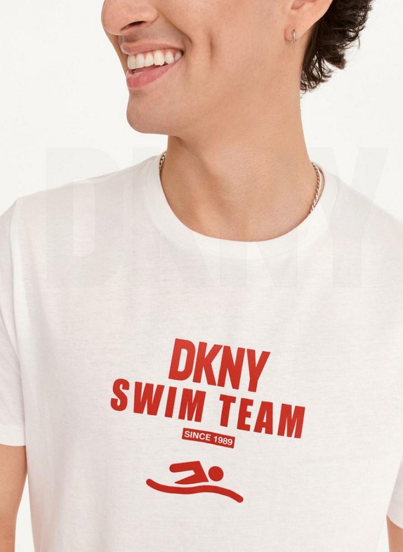 DKNY Swim Team T-shirts Herren Weiß | Austria_D1412