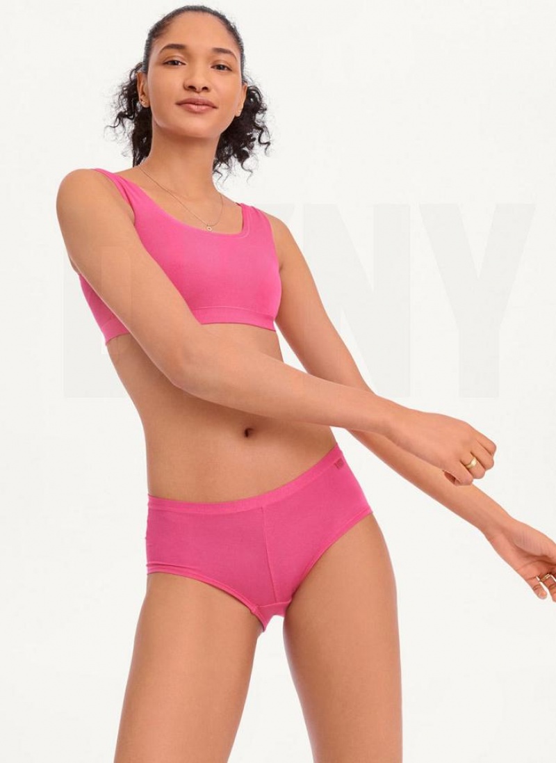 DKNY Table Tops Modal Boyshort Höschen Damen Rosa | Austria_D0475