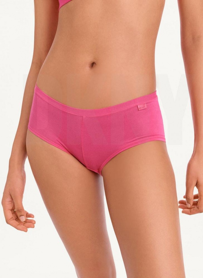 DKNY Table Tops Modal Boyshort Höschen Damen Rosa | Austria_D0475