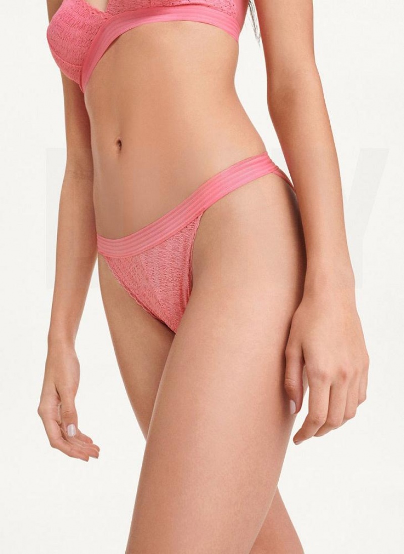 DKNY Table Tops Spitze Bikini BHs Damen Rosa | Austria_D0381