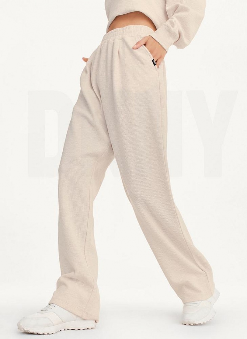 DKNY Tech Slub Relaxed With Pockets Hose Damen Braun | Austria_D1330