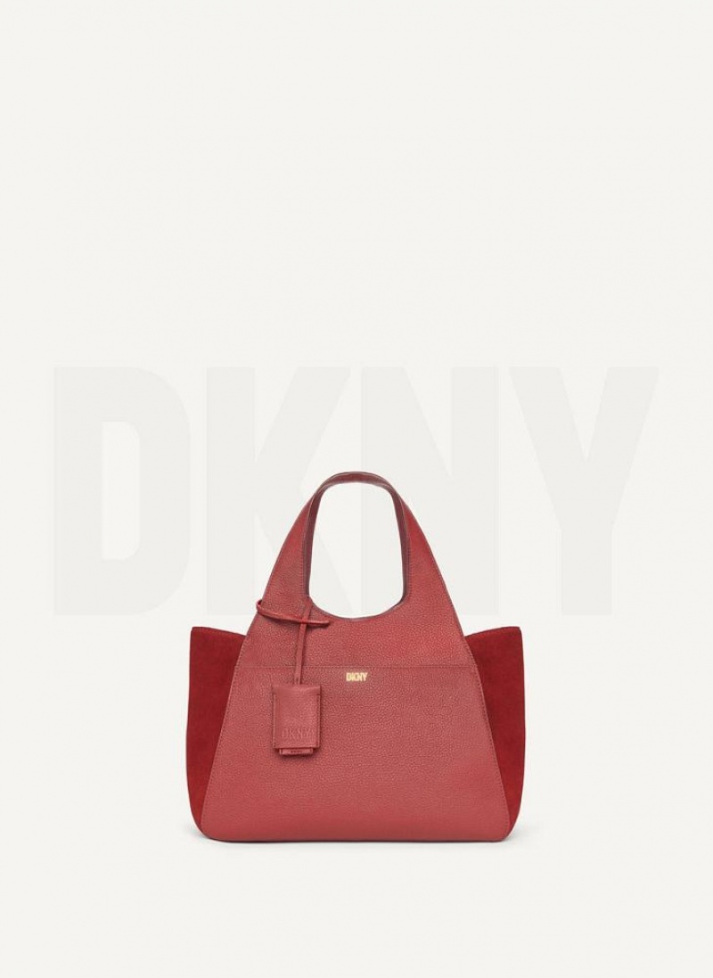 DKNY The Medium Effortless Tragetaschen Damen Rot | Austria_D1512