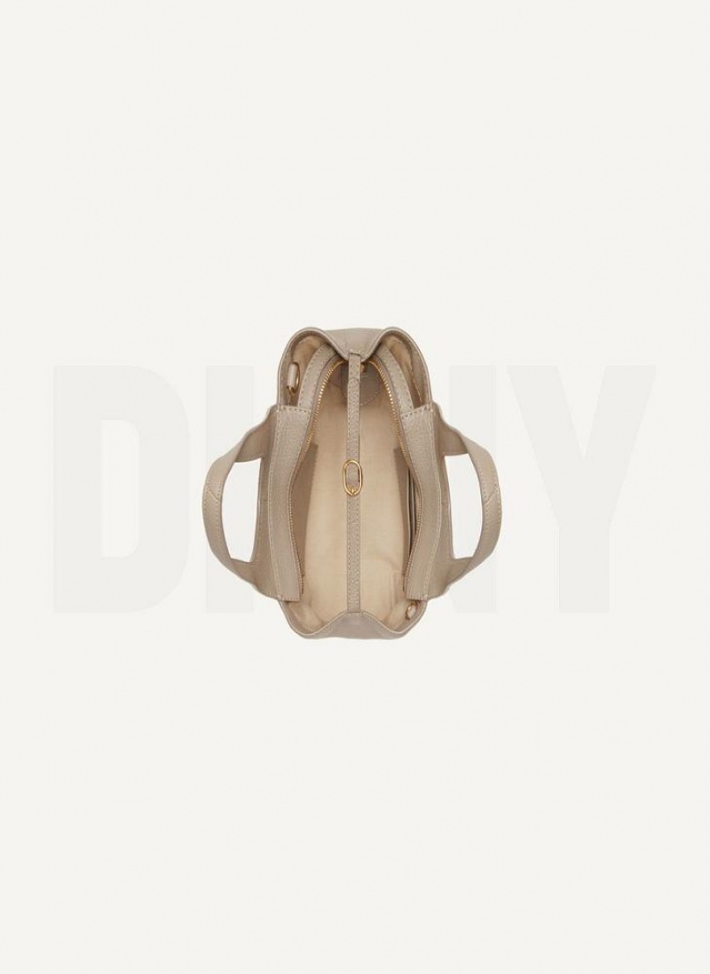 DKNY The Mini Effortless Tote Umhängetasche Damen Braun | Austria_D1627