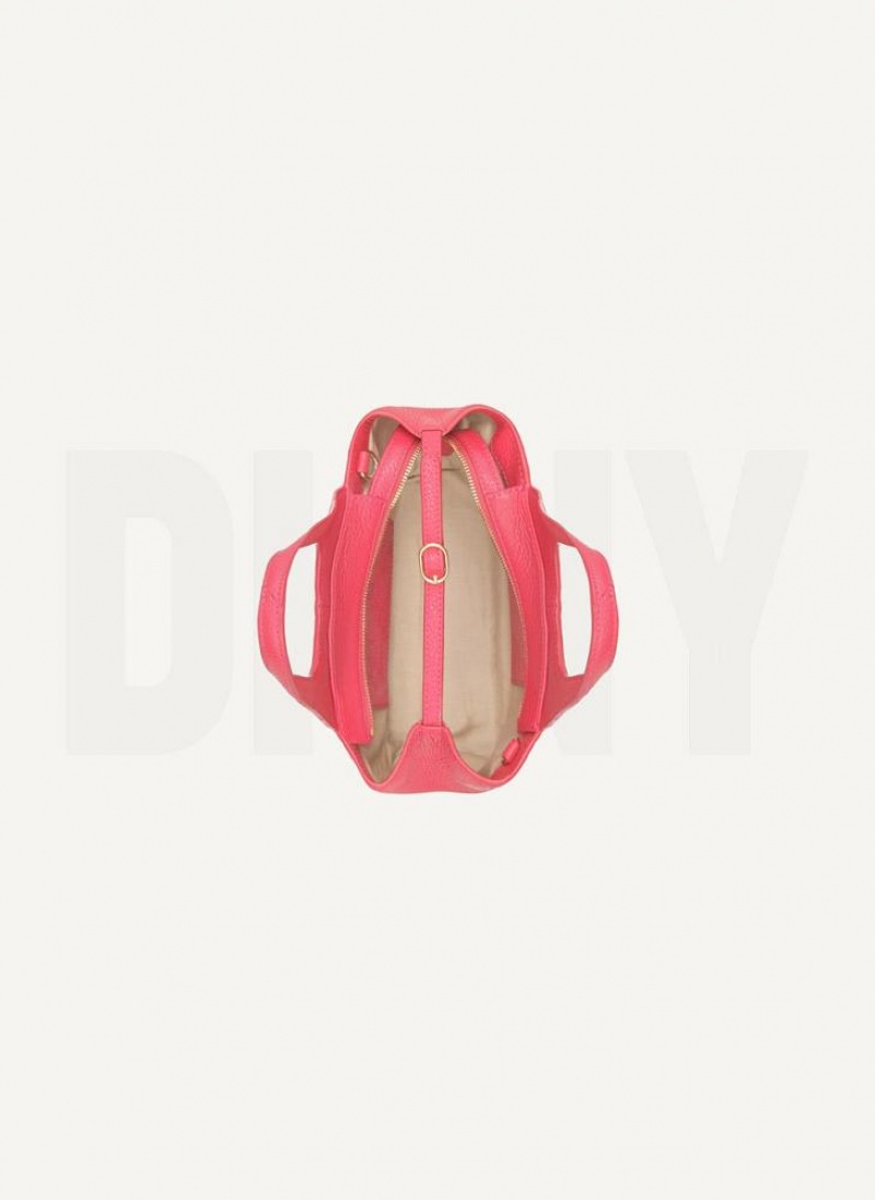 DKNY The Mini Effortless Tote Umhängetasche Damen Rot | Austria_D1407