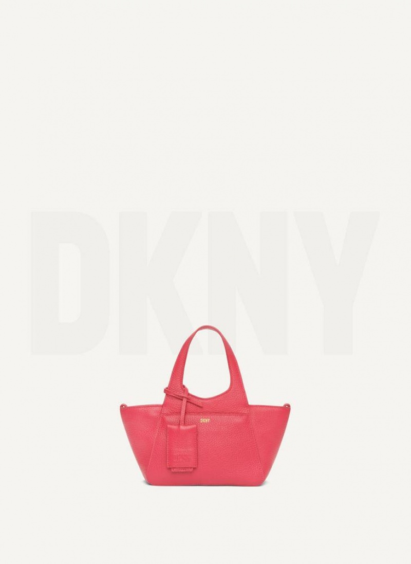 DKNY The Mini Effortless Tote Umhängetasche Damen Rot | Austria_D1407