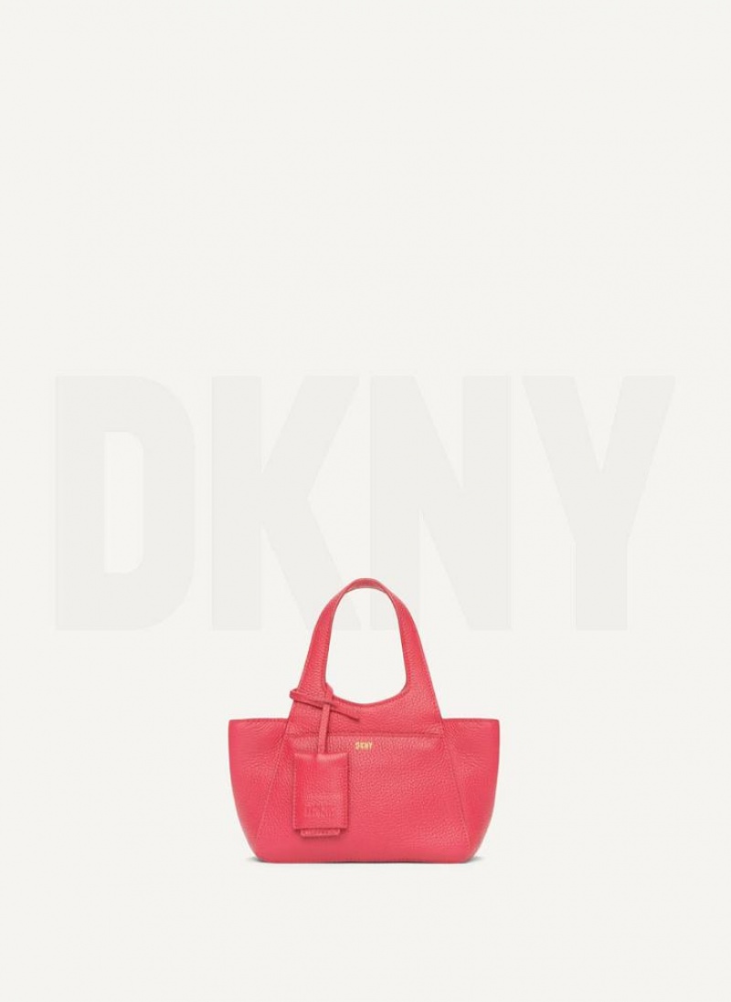 DKNY The Mini Effortless Tote Umhängetasche Damen Rot | Austria_D1407