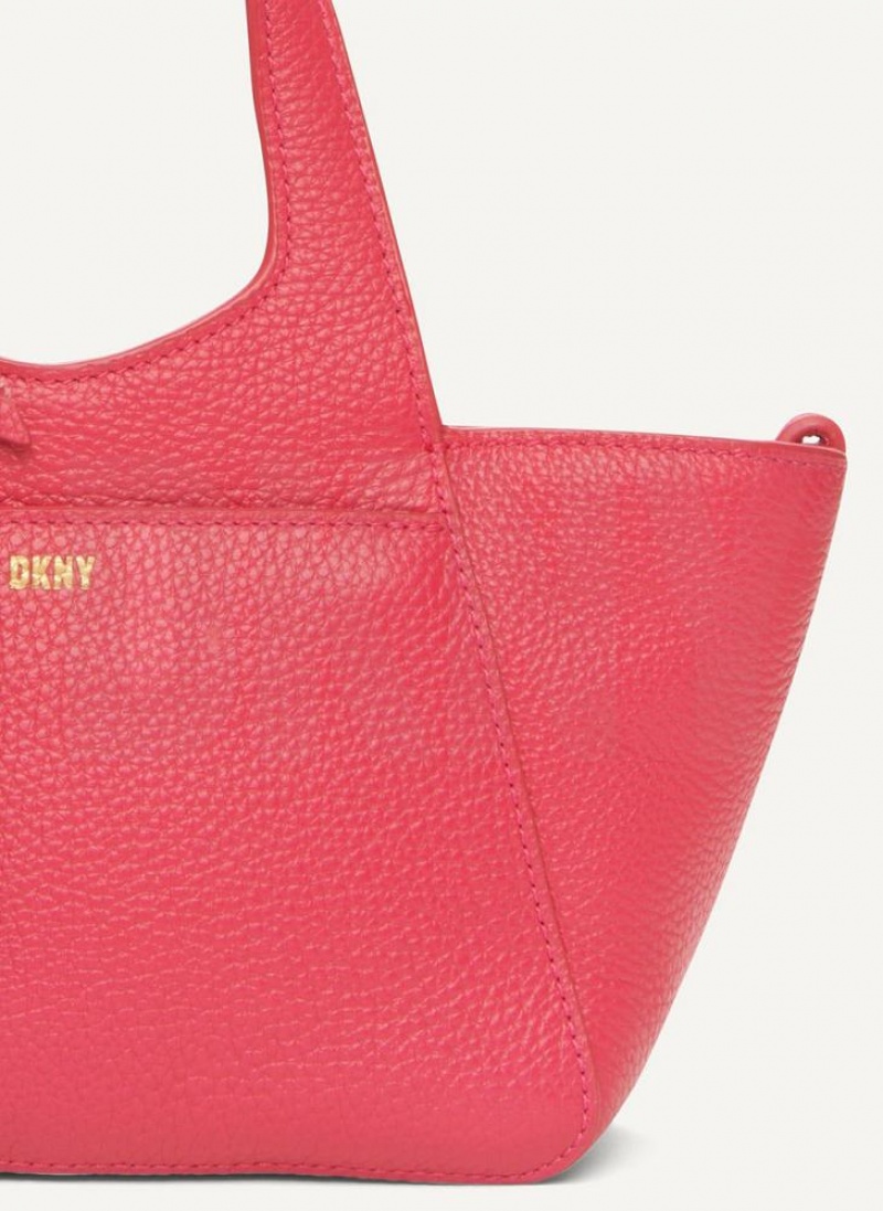 DKNY The Mini Effortless Tote Umhängetasche Damen Rot | Austria_D1407