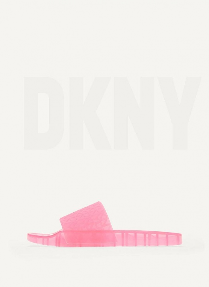 DKNY Tinzli Jelly Pantoletten Damen Fuchsie | Austria_D1696