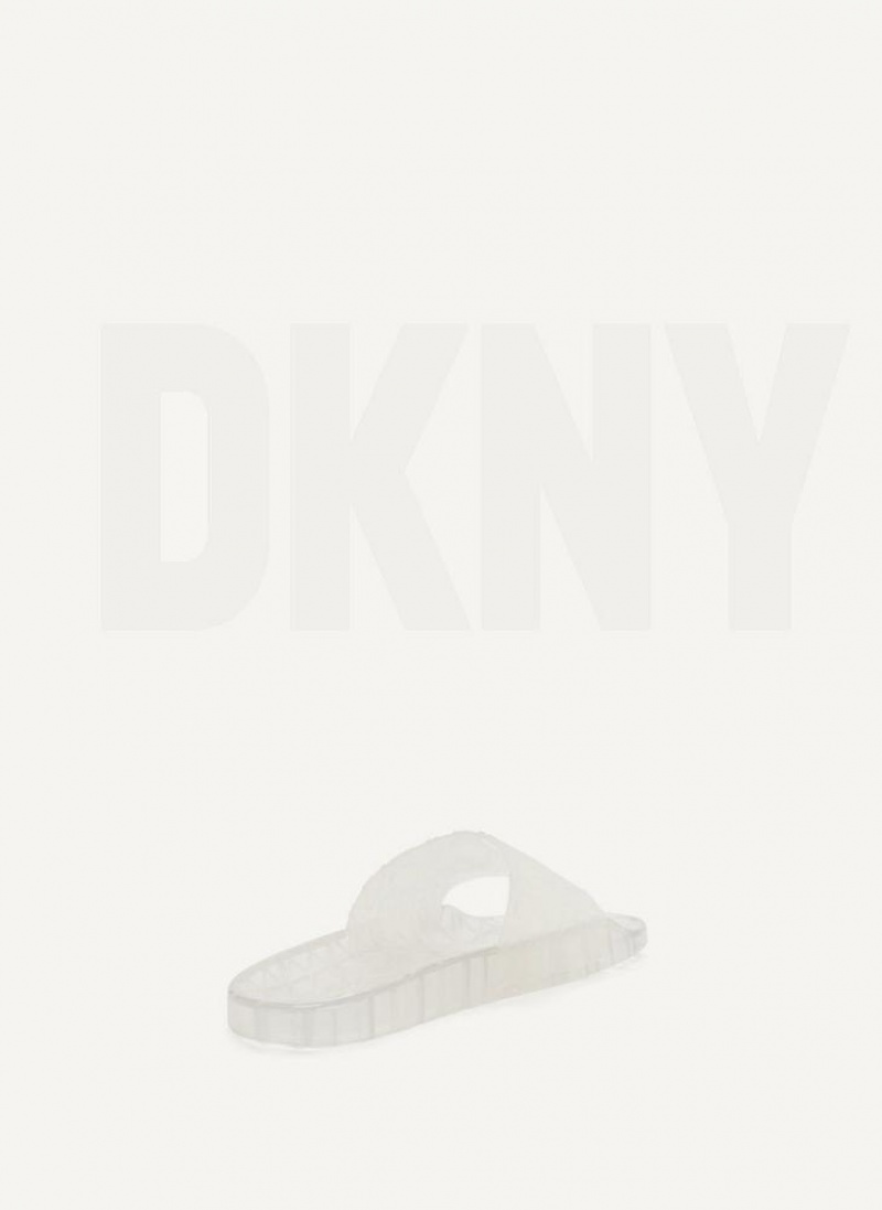 DKNY Tinzli Jelly Pantoletten Damen Weiß | Austria_D0452