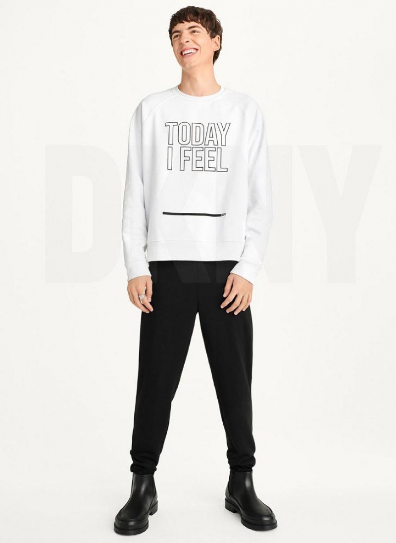 DKNY Today I Feel Sweatshirts Damen Weiß | Austria_D0482