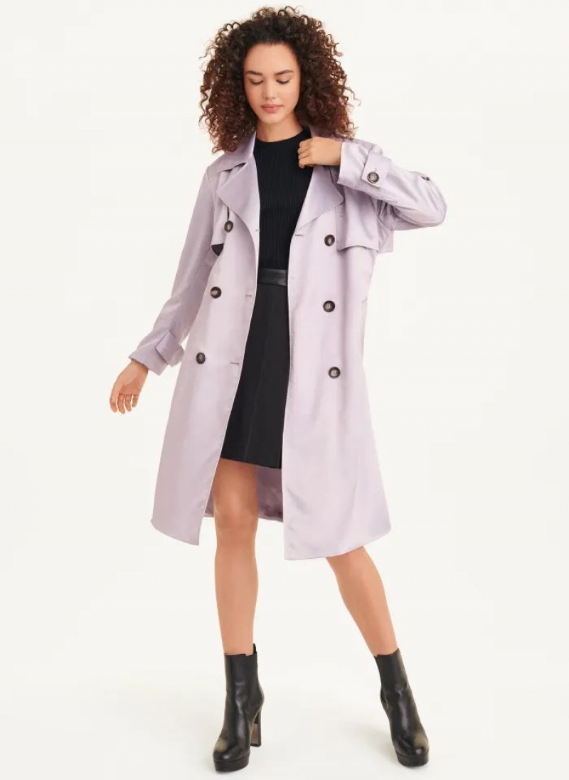 DKNY Trench Mäntel Damen Lila | Austria_D1848