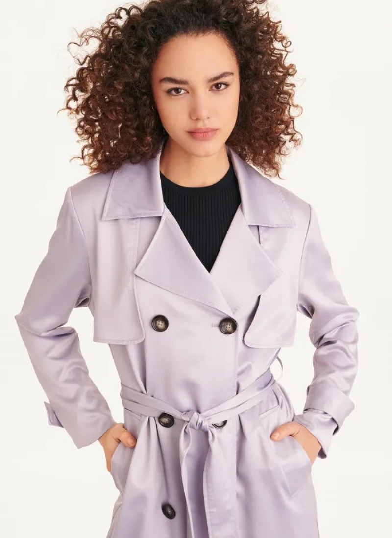 DKNY Trench Mäntel Damen Lila | Austria_D1848