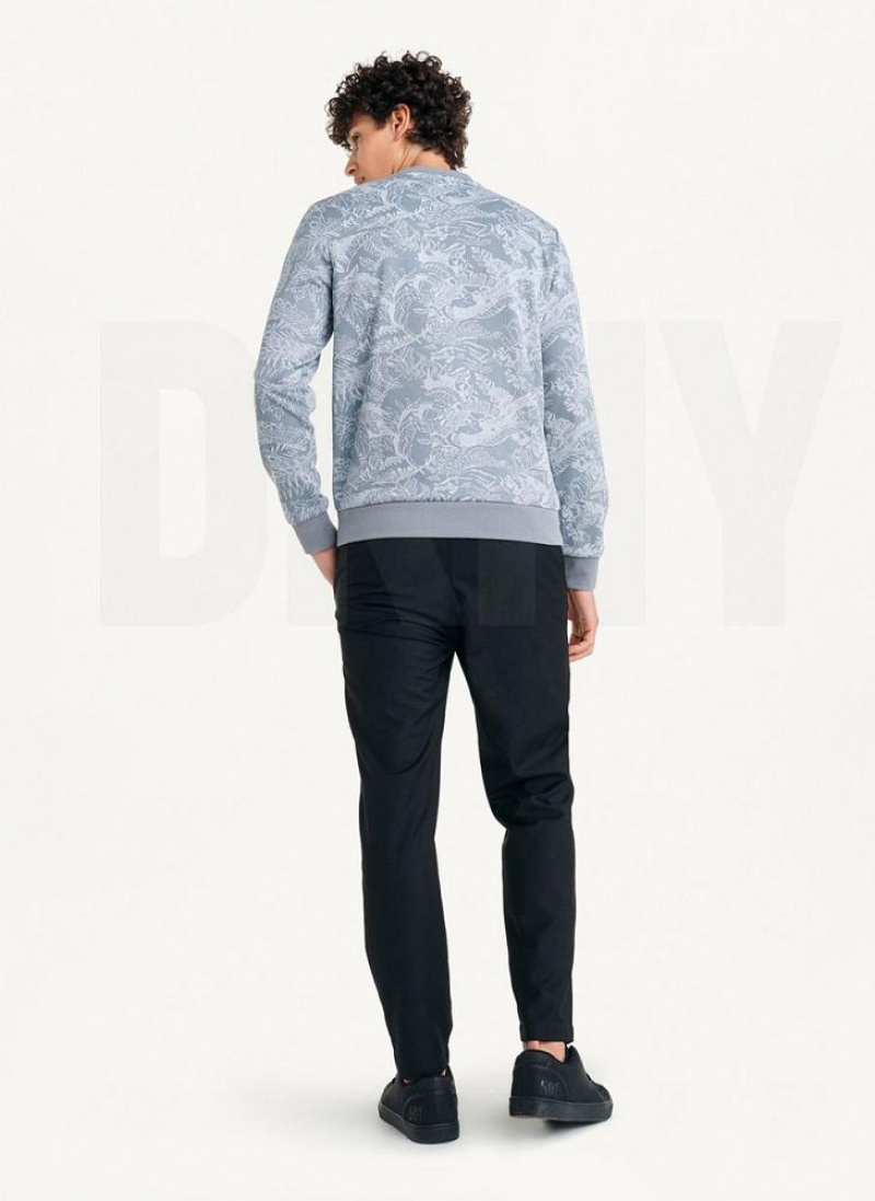 DKNY Tropical Loopback Sweatshirts Herren Grau | Austria_D1423