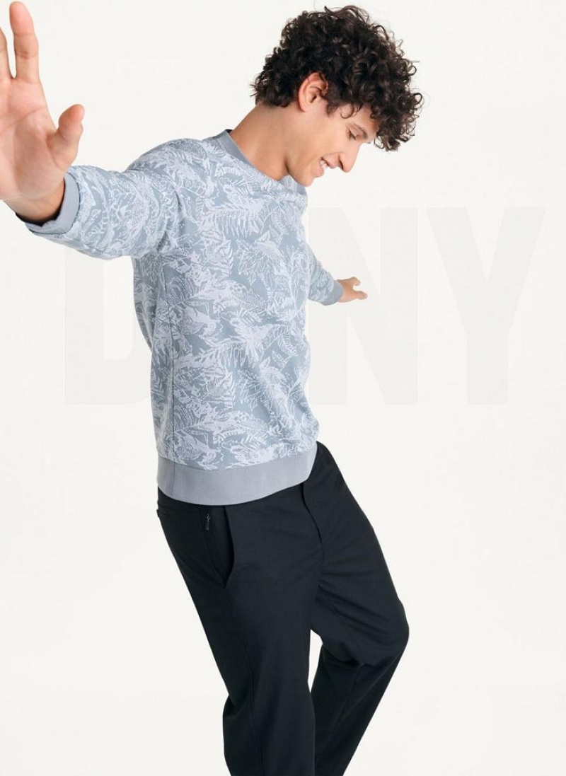 DKNY Tropical Loopback Sweatshirts Herren Grau | Austria_D1423