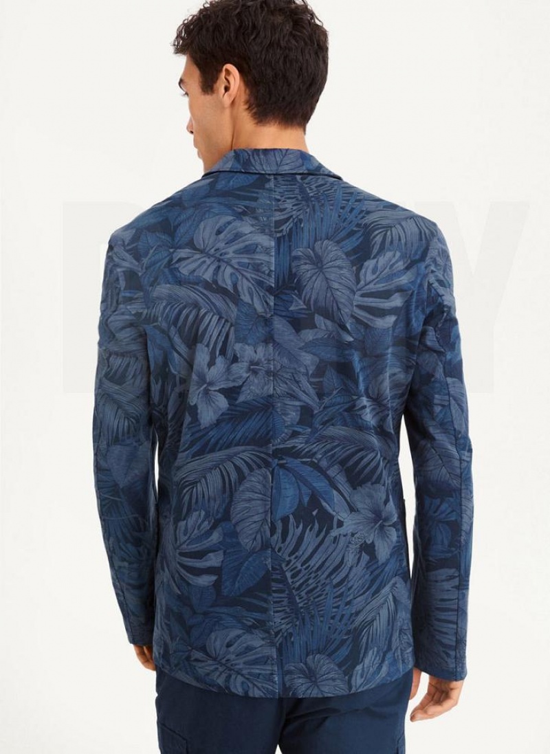 DKNY Tropical Print Blazer Herren Navy | Austria_D1077