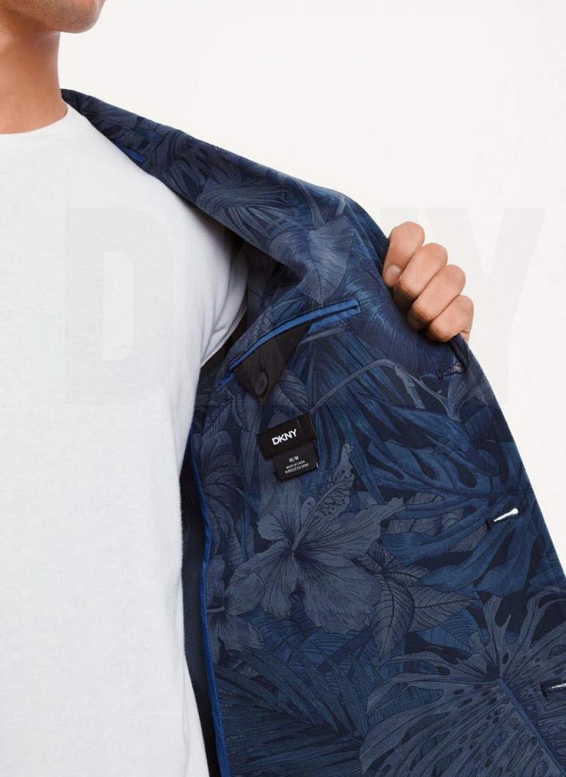 DKNY Tropical Print Blazer Herren Navy | Austria_D1077