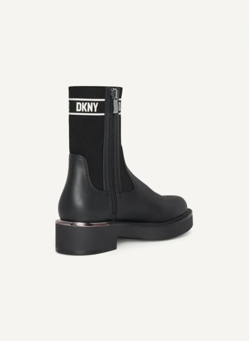 DKNY Tully Slip On Stiefel Damen Schwarz | Austria_D0752