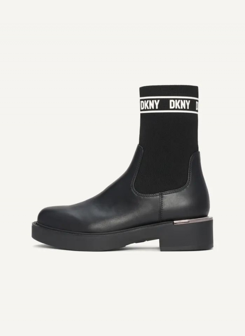 DKNY Tully Slip On Stiefel Damen Schwarz | Austria_D0752