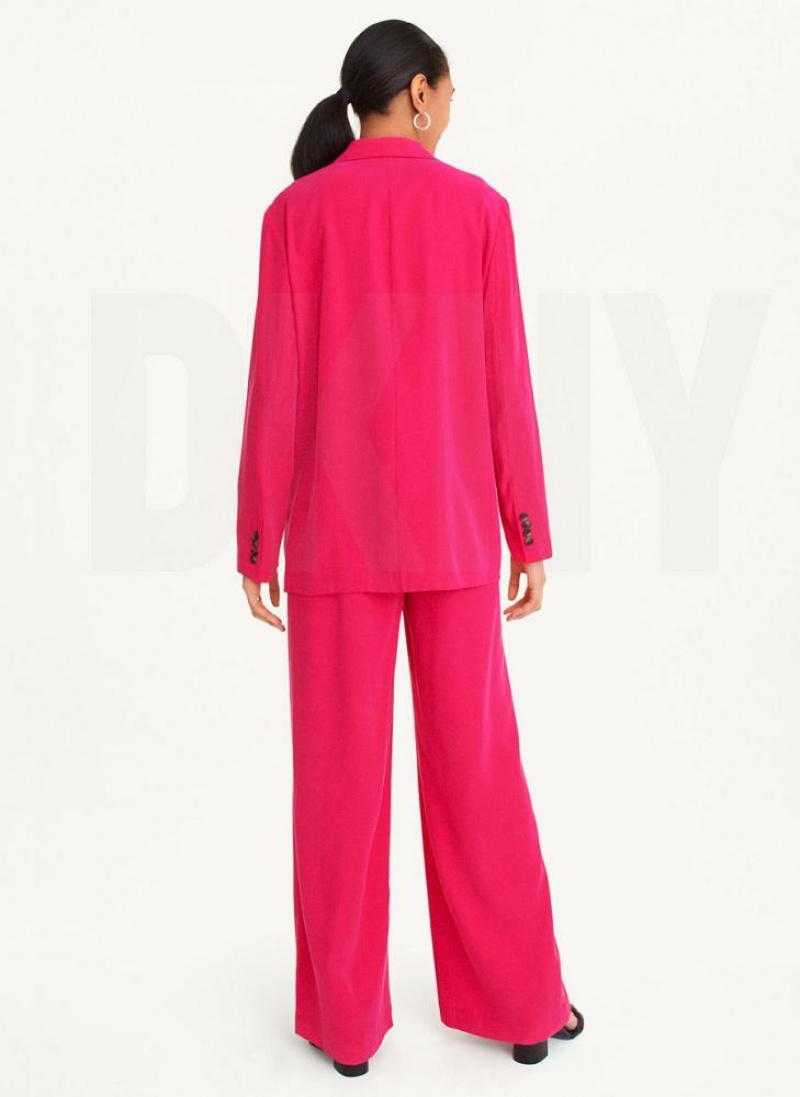 DKNY Twill Blazer Damen Rosa | Austria_D0440