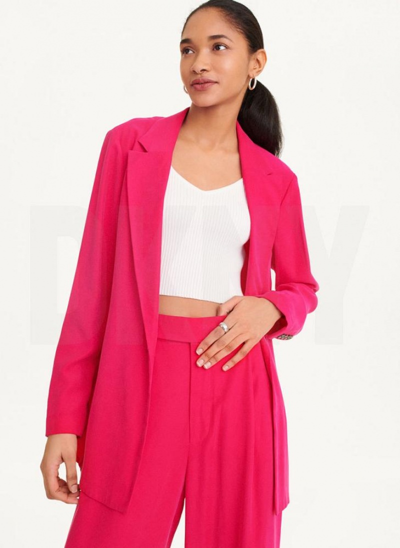 DKNY Twill Blazer Jumpsuit Damen Rosa | Austria_D1845