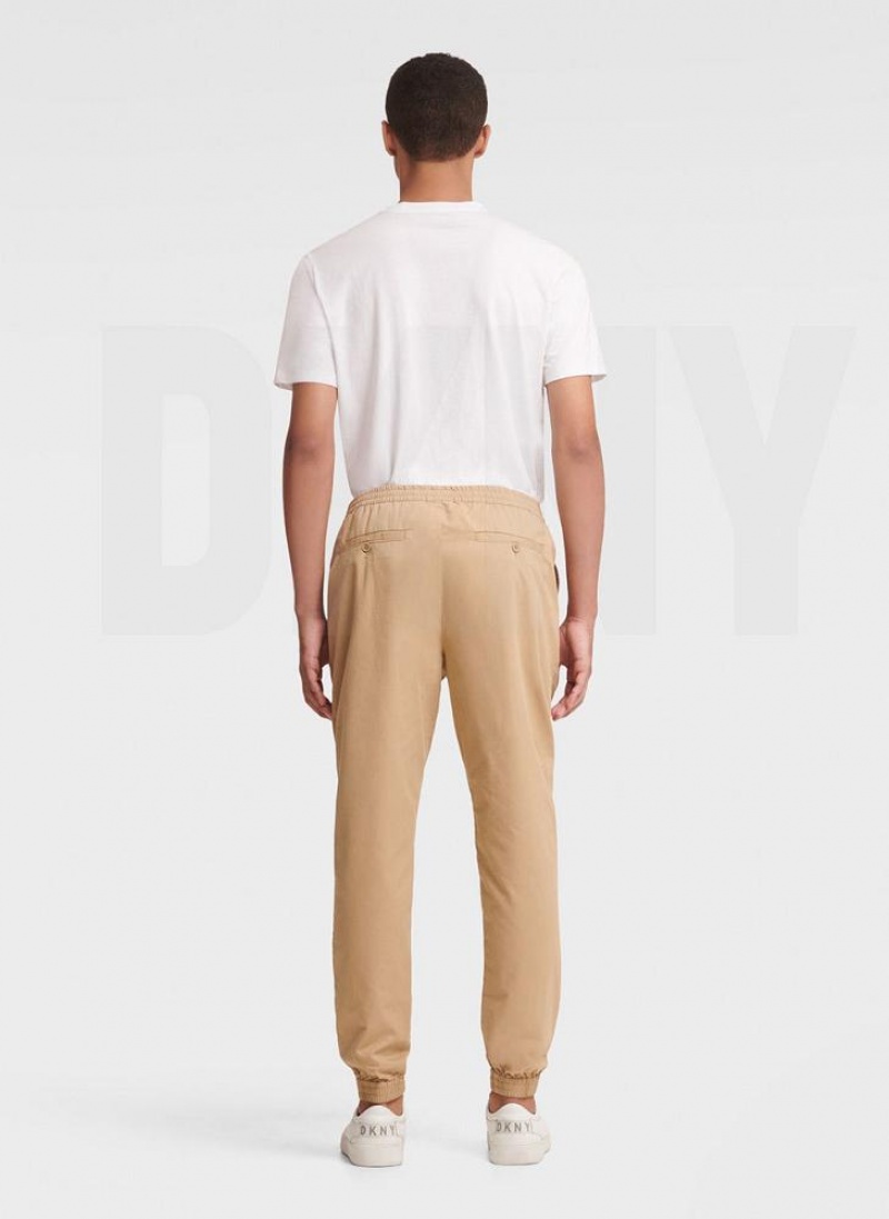 DKNY Twill Jogginghose Herren Khaki | Austria_D0558