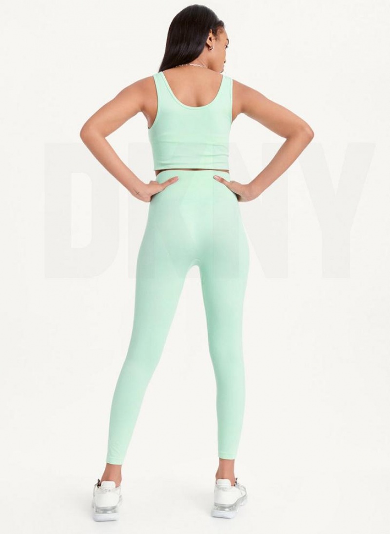 DKNY Twill Seamless Leggings Damen Grün | Austria_D1090