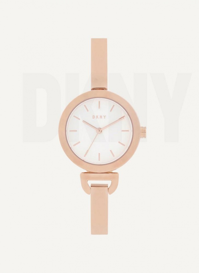 DKNY Uptown D Band Uhren Damen Rosa Gold | Austria_D1223