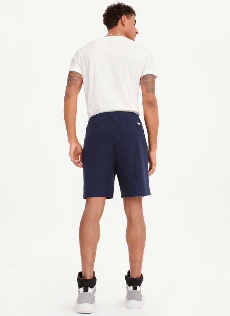 DKNY Vertical Effect Knit Kurze Hose Herren Navy | Austria_D0904