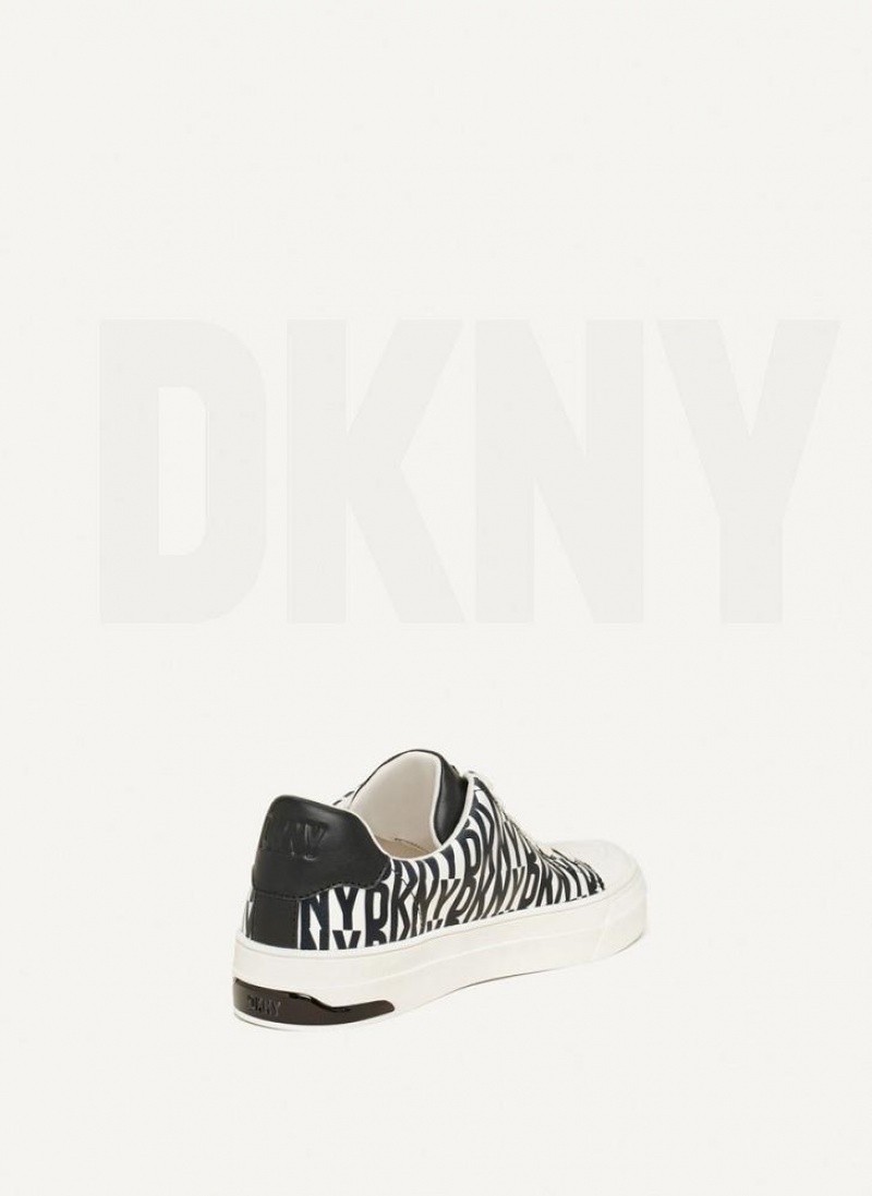 DKNY York Spitze Up Sneakers Damen Schwarz | Austria_D0123